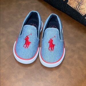 Polo by Ralph Lauren Kids' Denim Blue Slip-On Sneakers